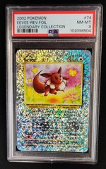 Eevee 74/110 PSA 8 REVERSE HOLO Legendary Collection Pokemon Graded Card